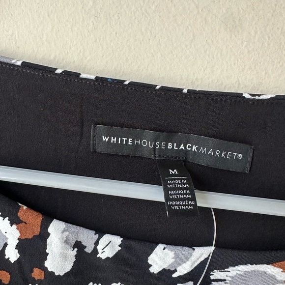 Chic Black and White Patterned Women's Top - Picture 6 of 9